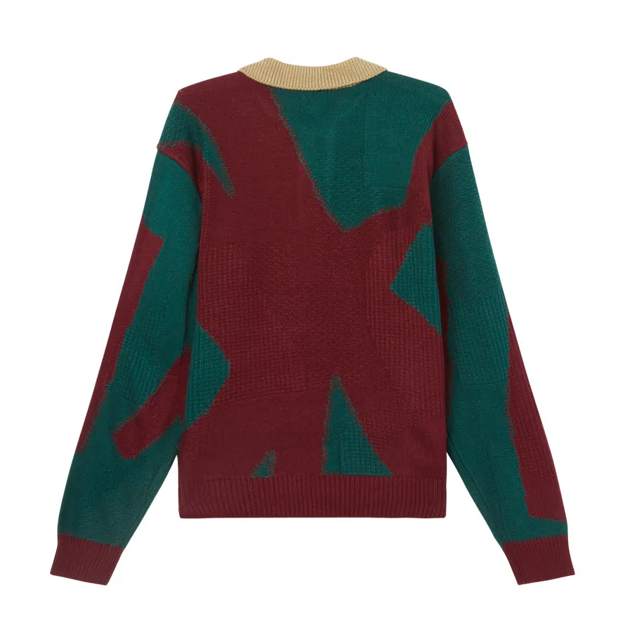 Obey Luca Polo Sweater Ponderosa Pine Multi 151000089 PDP