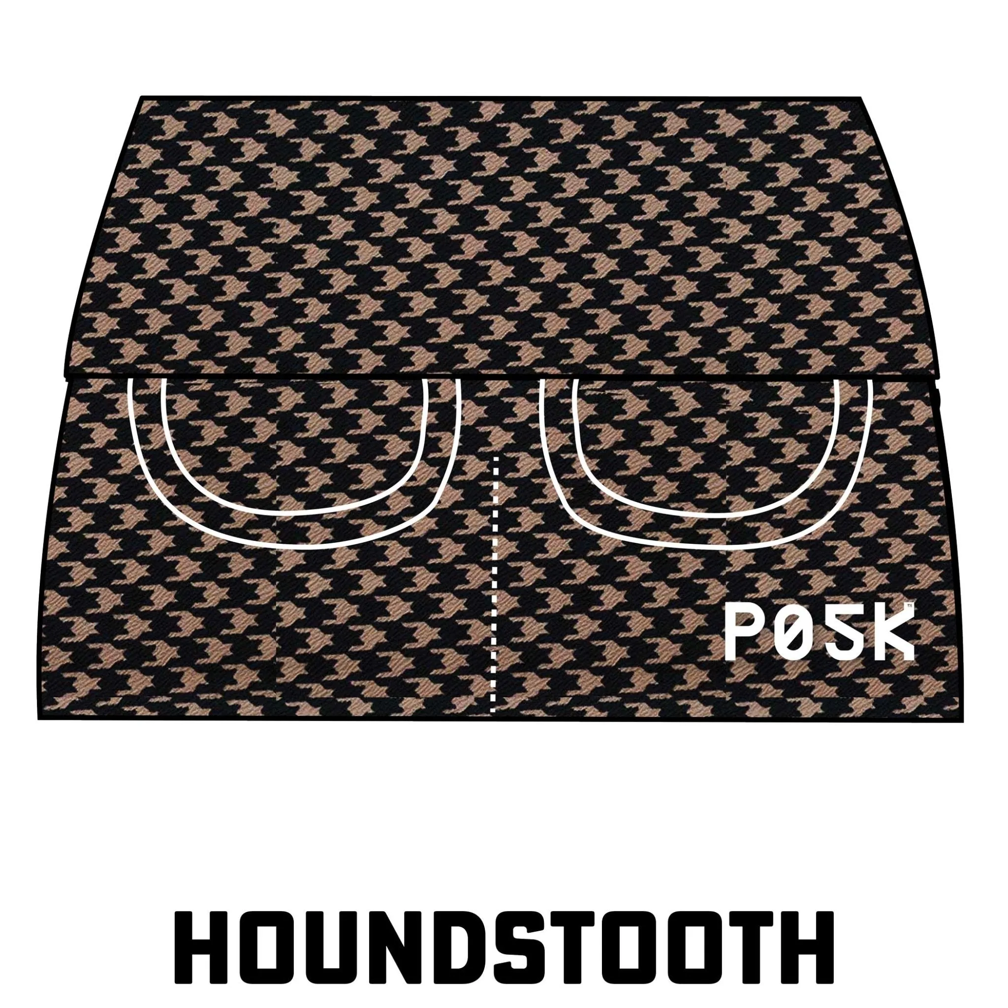 P05K™ | Houndstooth Scuba Crepe Belt Bag Pocket Skirt