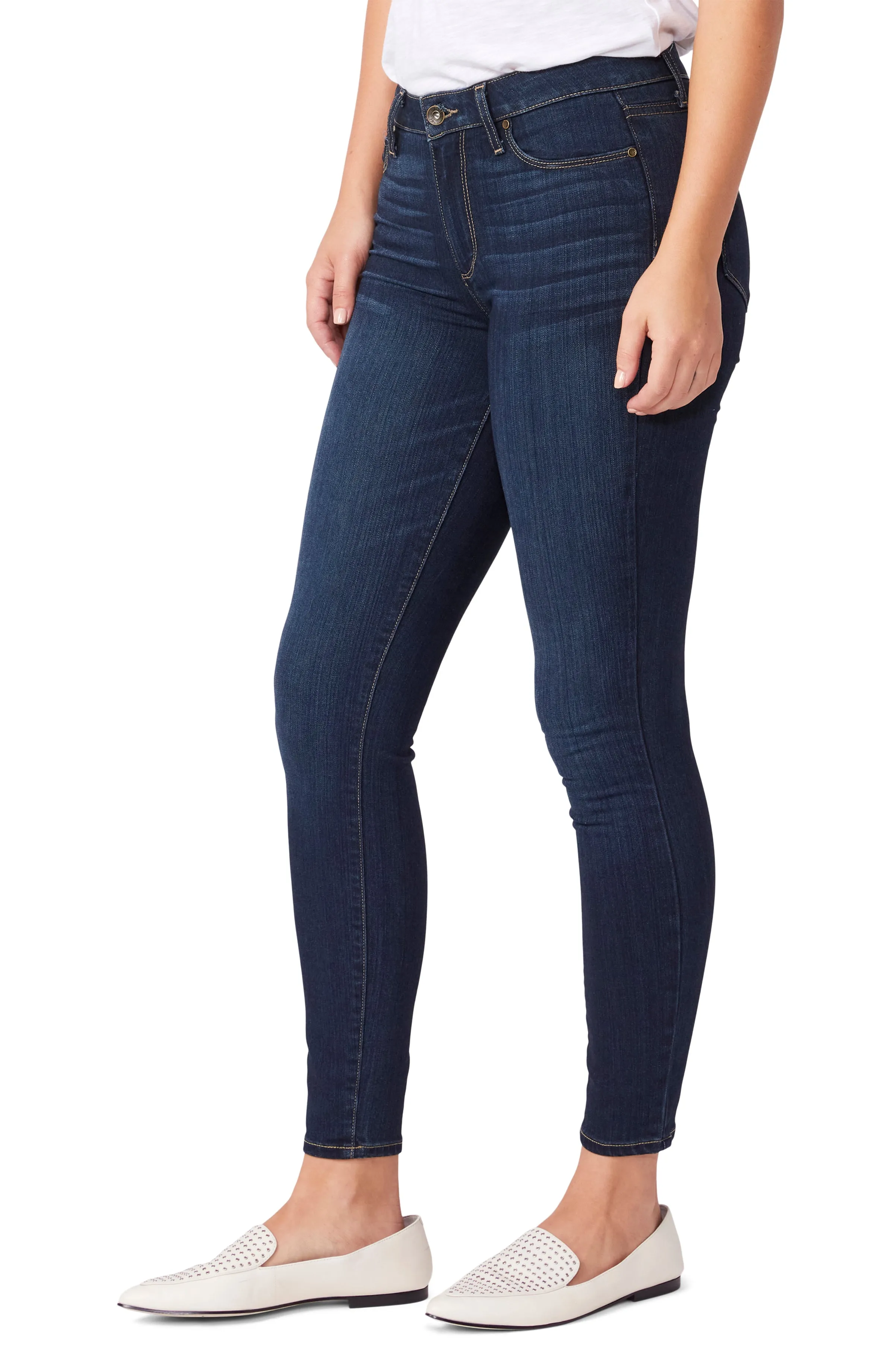 Paige Ladies Hoxton Ankle Jean in Koda Blue Denim