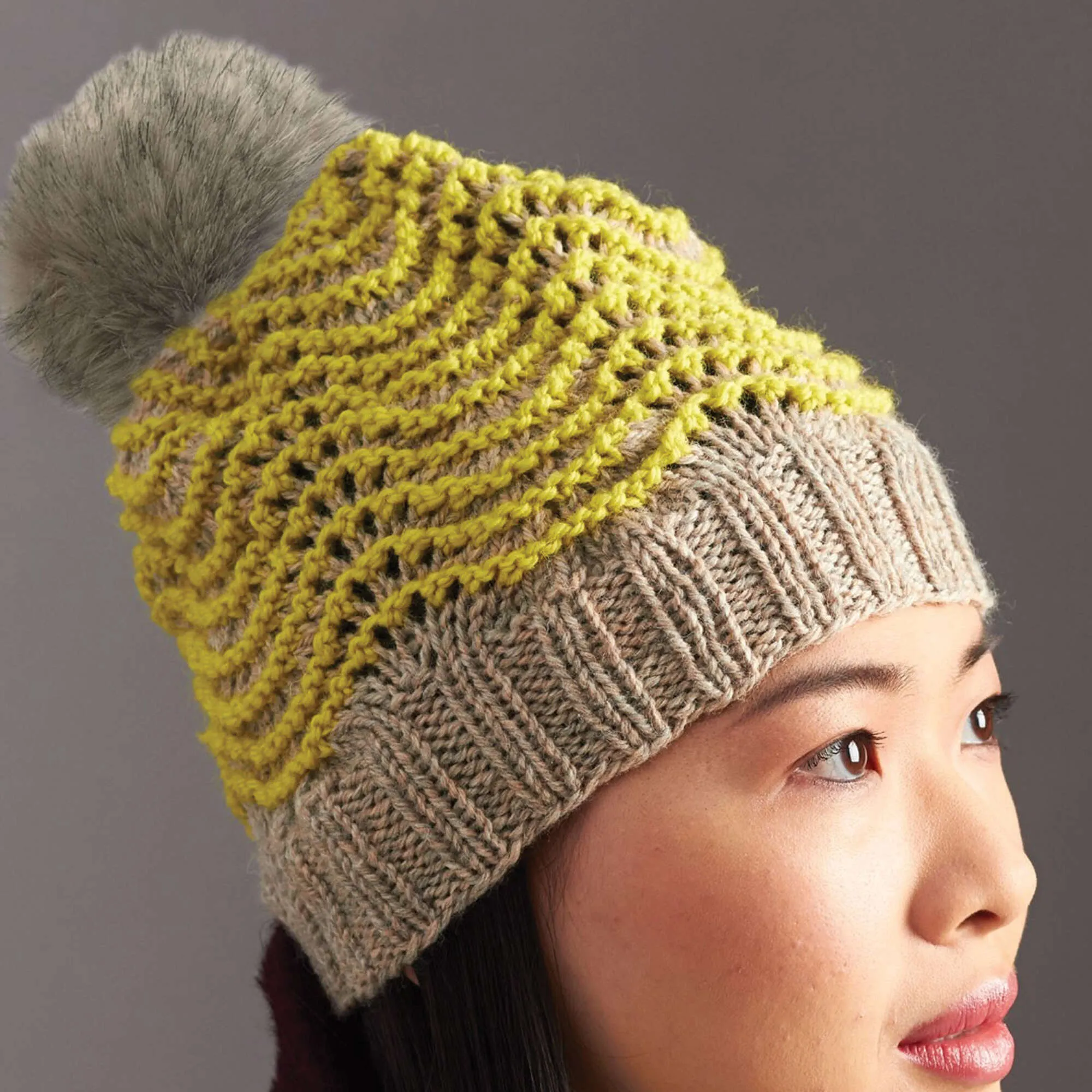 Patons Knit Ripple Hat