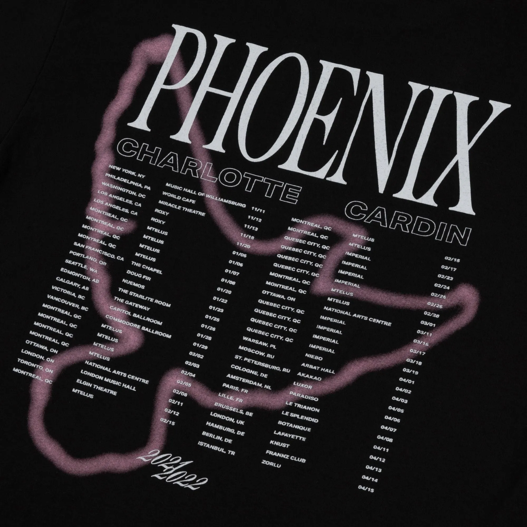 PHOENIX TOUR TEE BLACK