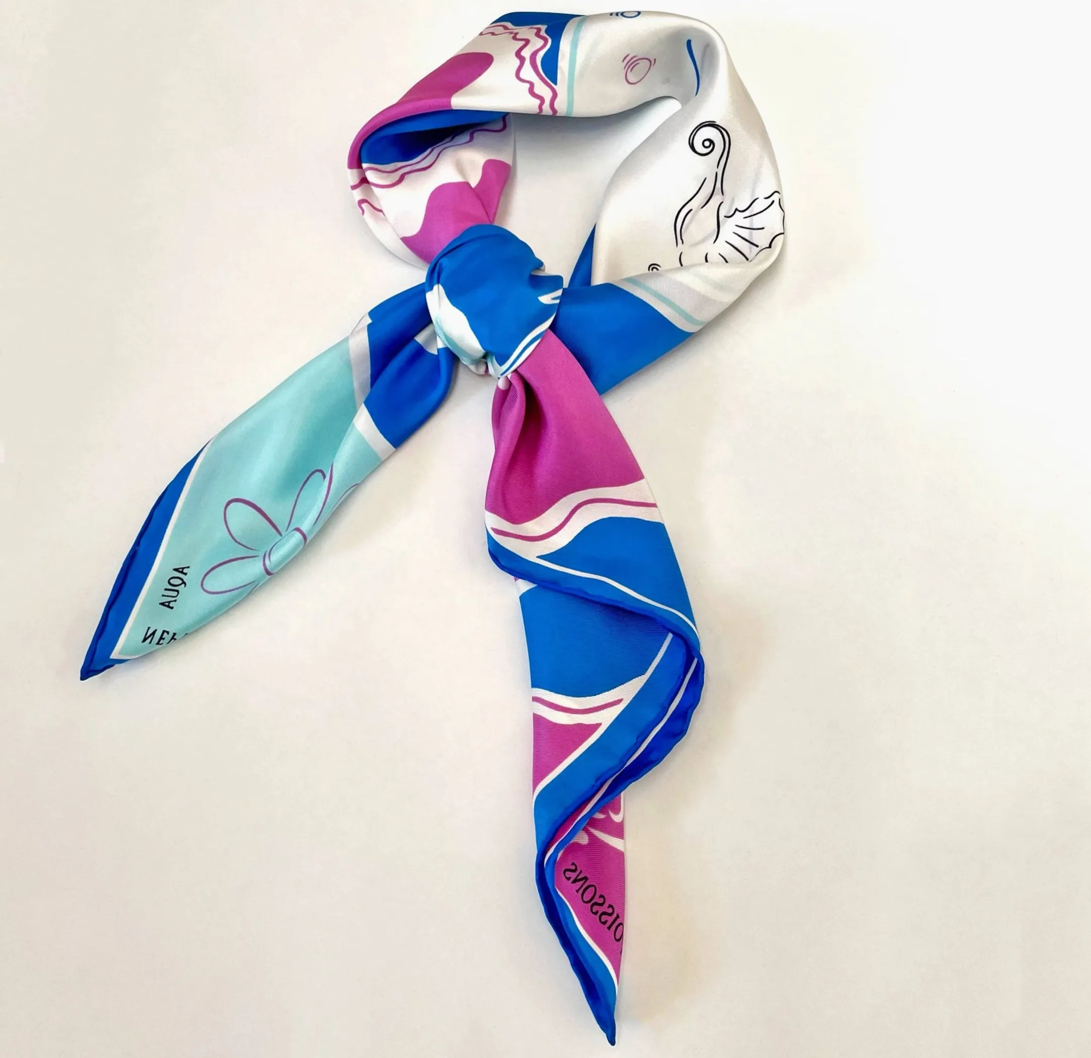 PISCES SILK SCARF - JACQUES LECONTE