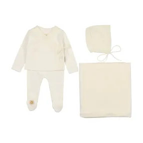 Pointelle Twist Ensemble Layette Set