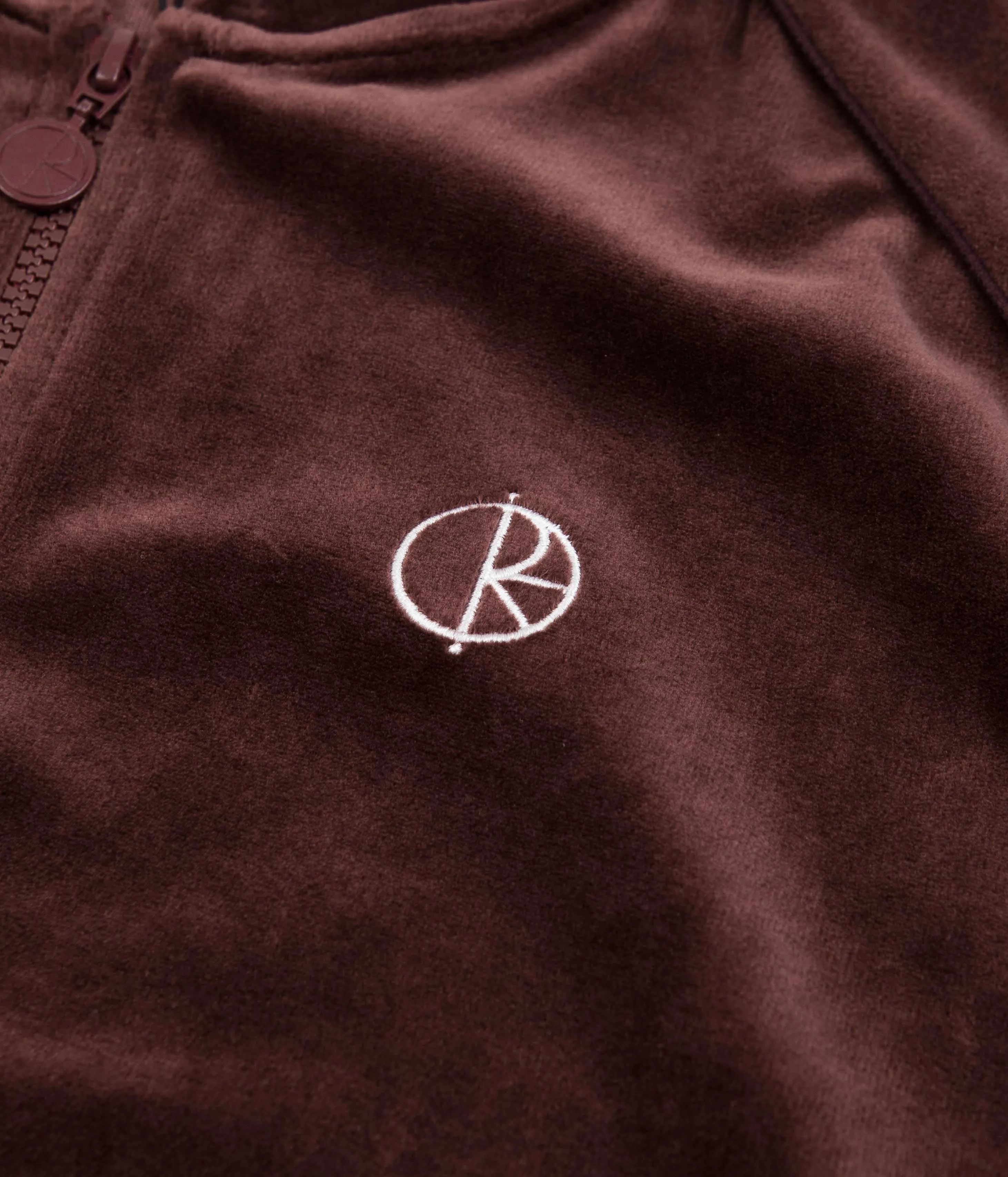 Polar Velour Track Jacket - Bordeaux