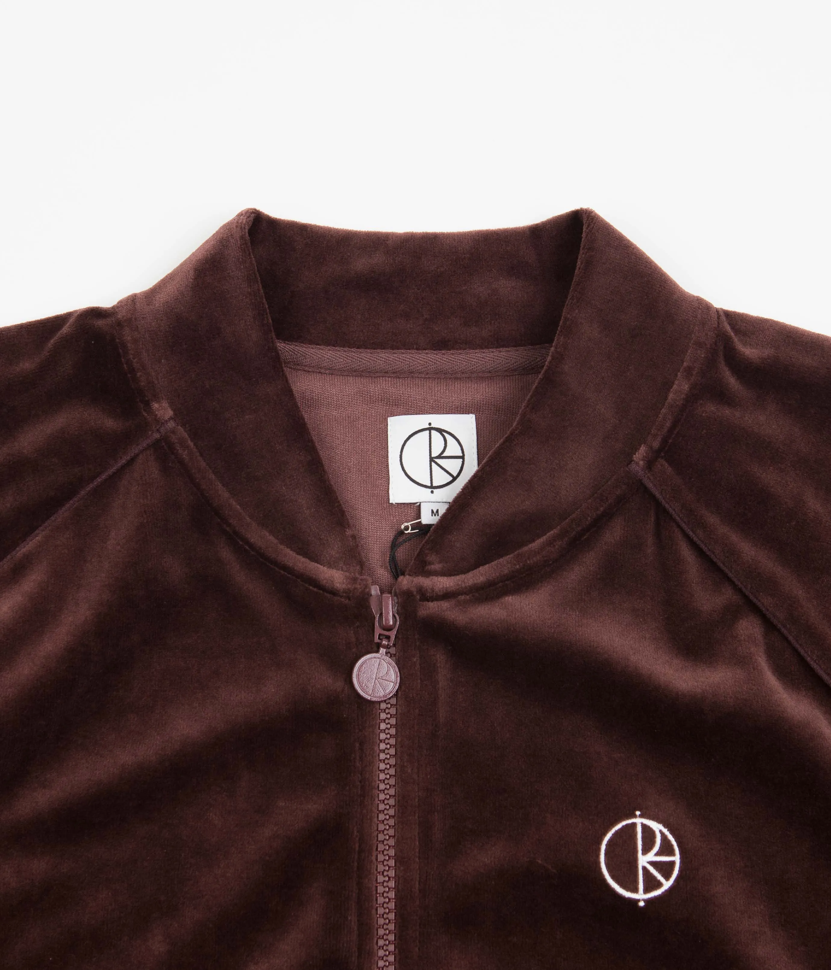 Polar Velour Track Jacket - Bordeaux