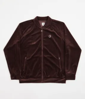 Polar Velour Track Jacket - Bordeaux