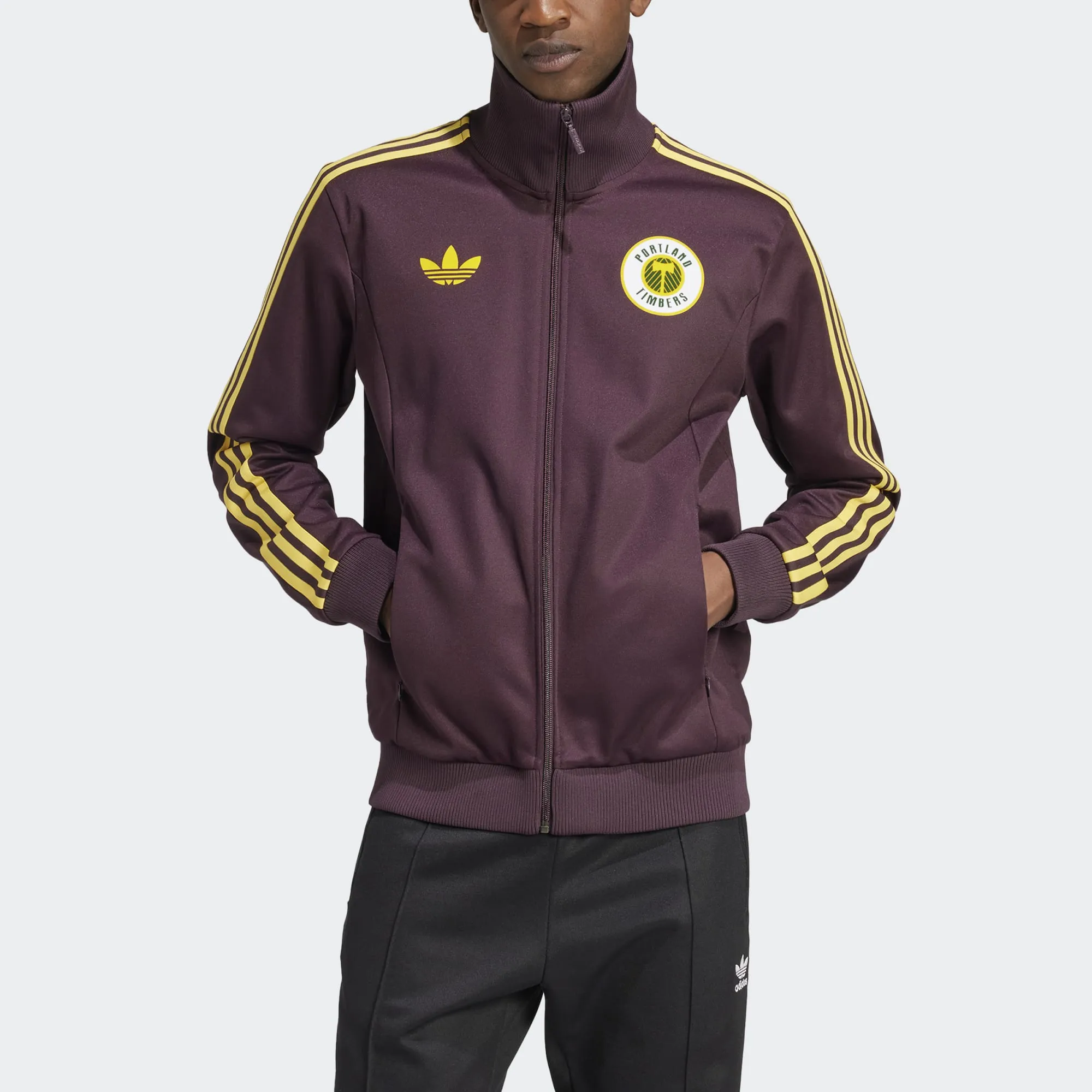 Portland Timbers Track Jacket Men's [Maroon/Yellow]