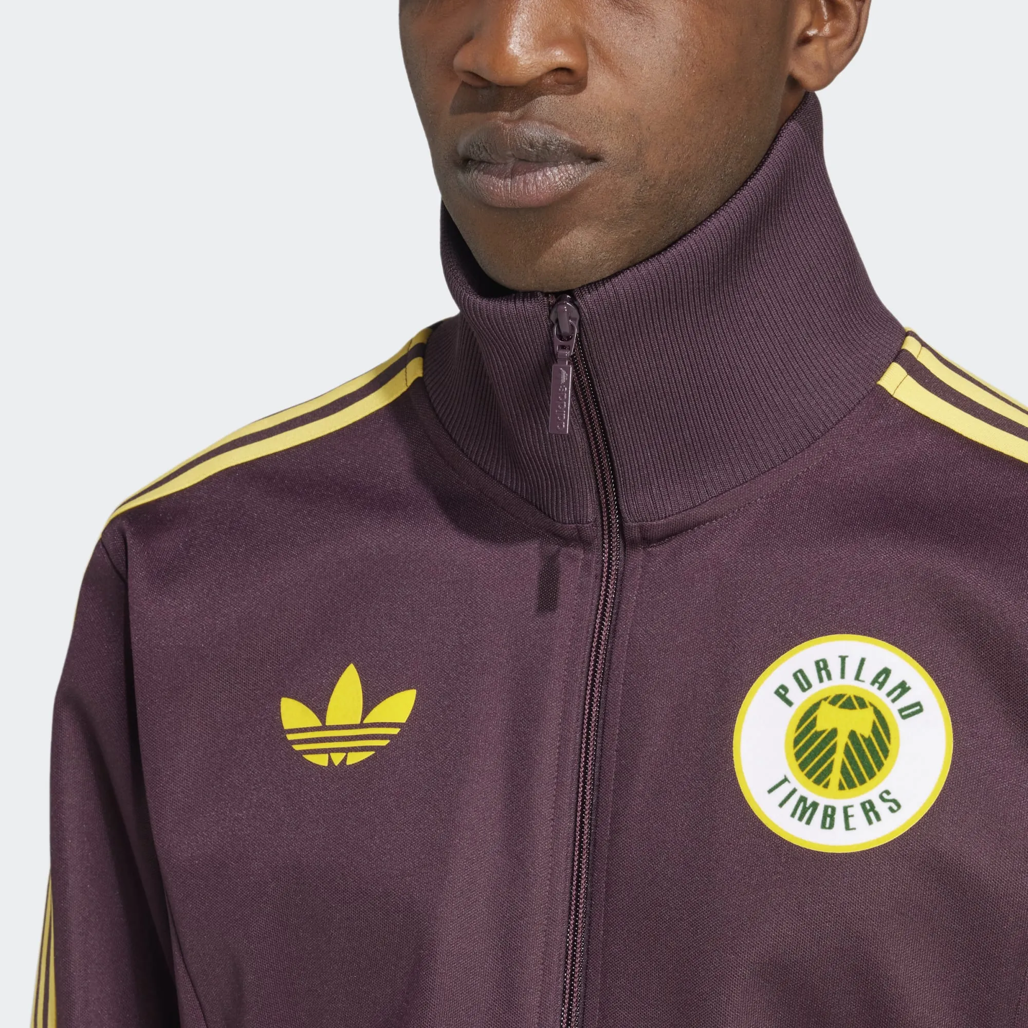 Portland Timbers Track Jacket Men's [Maroon/Yellow]