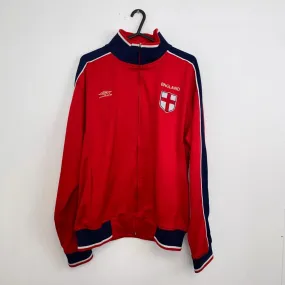 Preowned Vintage Umbro England Full-Zip Track Top Jacket Mens Size M Red GB Retro.