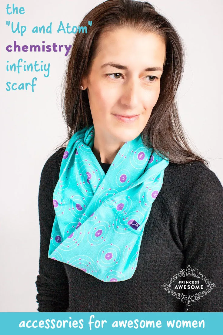 "Up and Atom" Chemistry Infinity Scarf