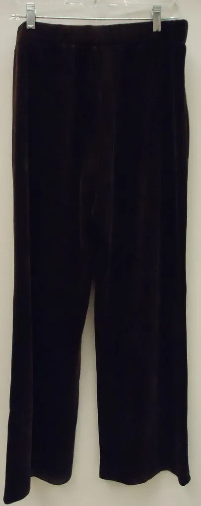 Ralph Lauren Casual Pants Cotton Female Adult Large Dark Brown Solid 10-17RL -- New No Tags