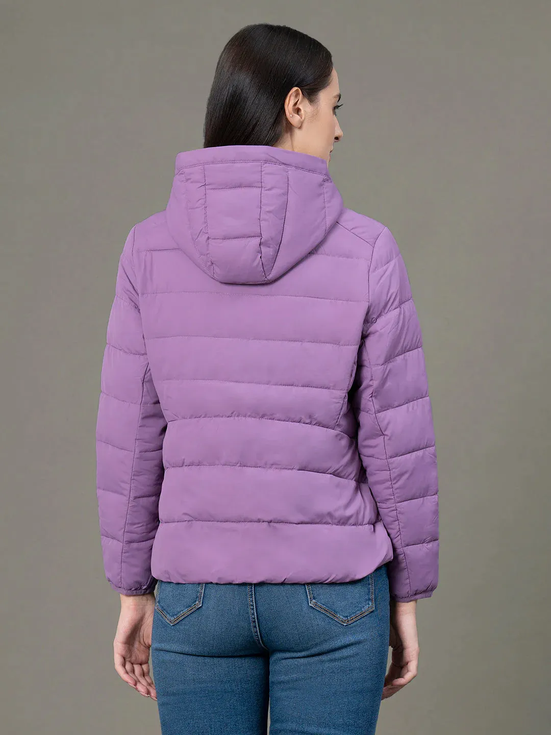 RedTape Hooded Jacket for Women | Padded & Water Resistant Finish | Enhanced Comfort