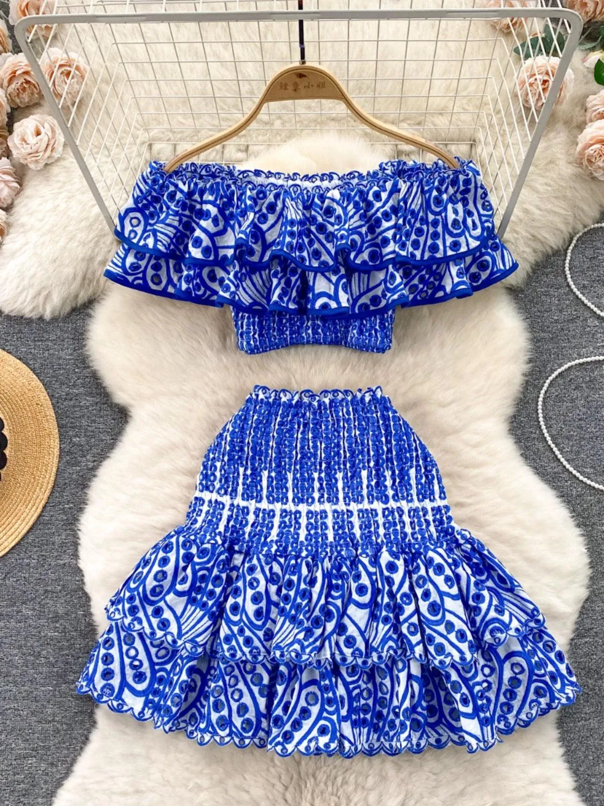 Rhodes Luxe Blue Co-ord Set