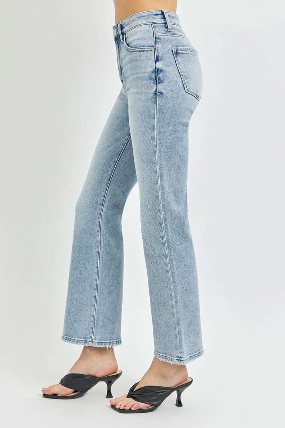 RISEN Full Size High Rise Ankle Flare Jeans