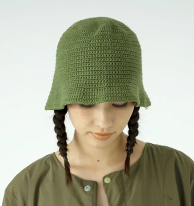 SB241-0422 Hand Knit Hat Olive