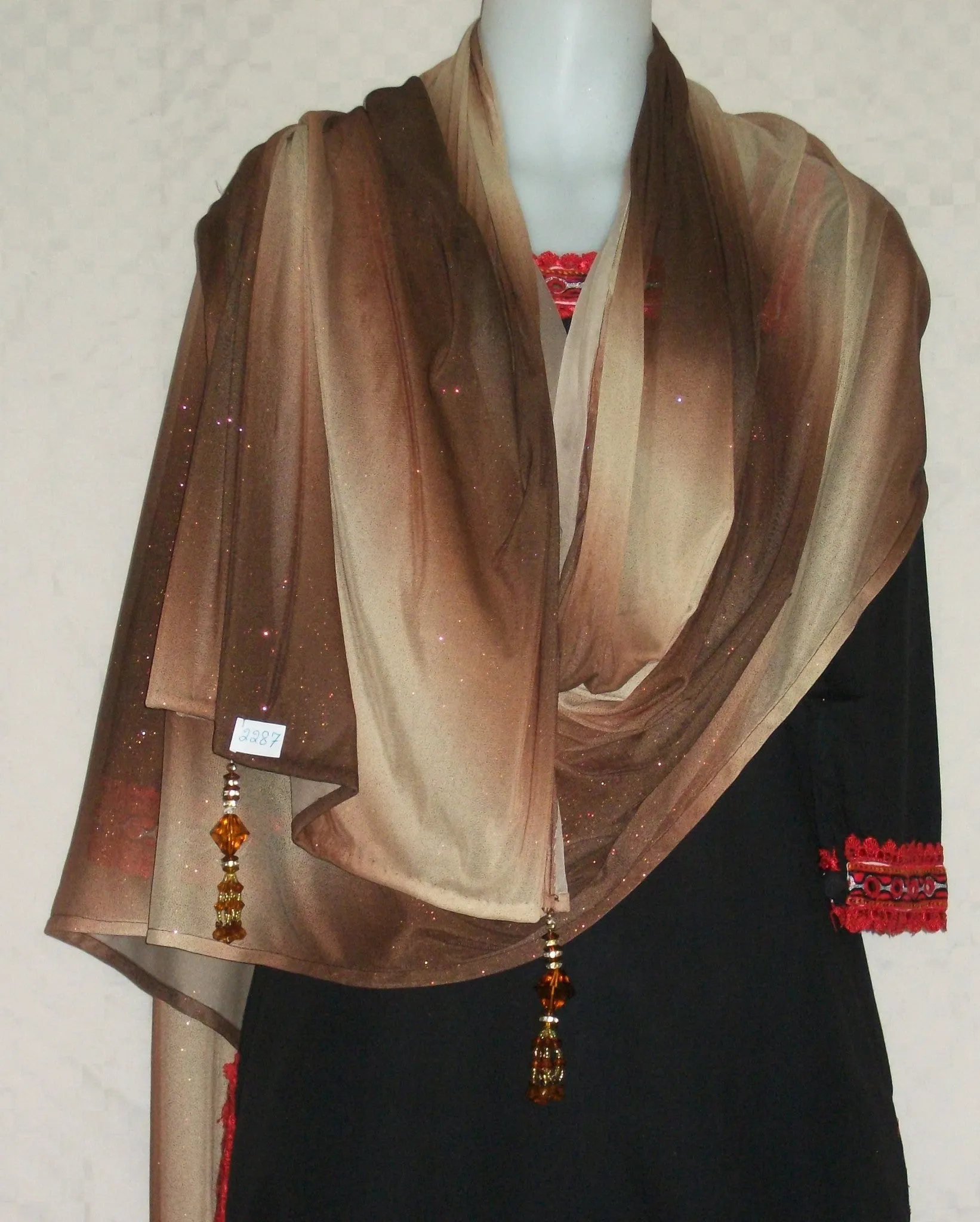 Scarf Stole Wrap Shawl Brown