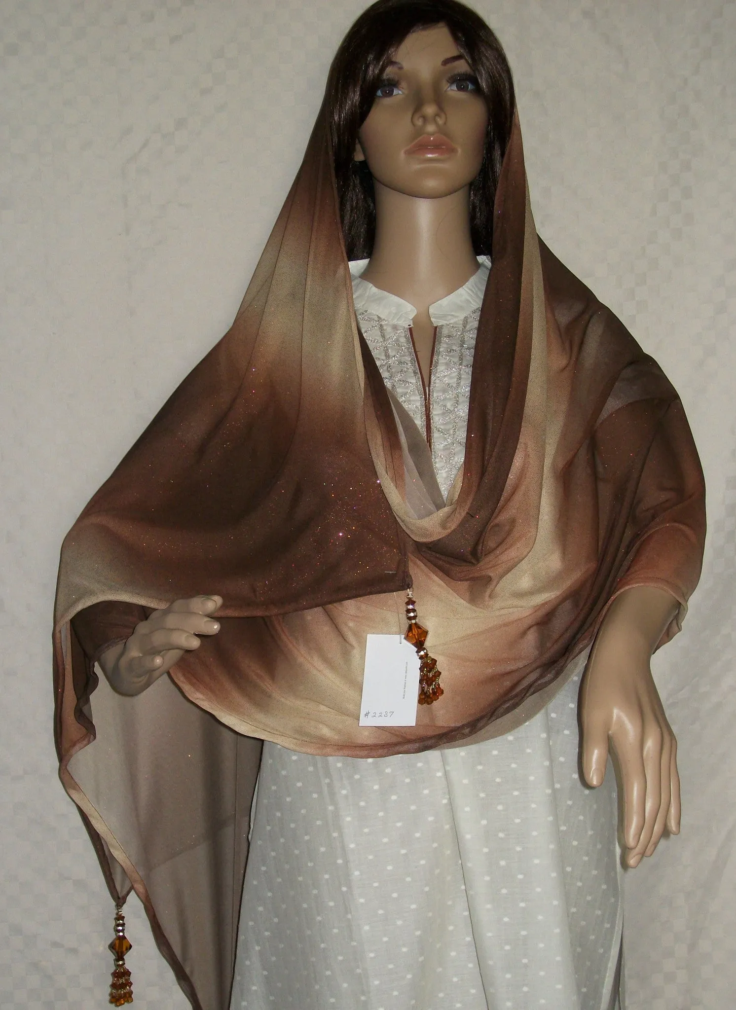 Scarf Stole Wrap Shawl Brown