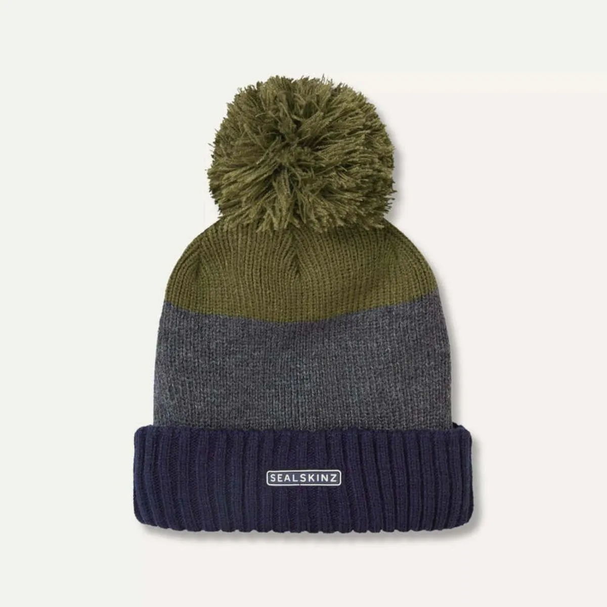 SealSkinz Flitcham Waterproof Cold Weather Bobble Hat (Size L/XL)