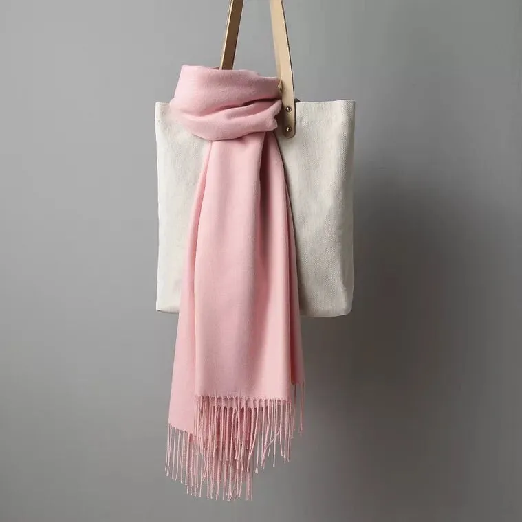 Simple Wool Warm Long Scarf Women Accessories  Christmas gift Thanksgiving gift