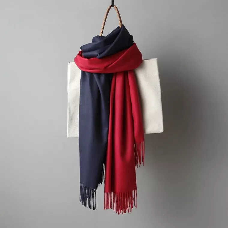 Simple Wool Warm Long Scarf Women Accessories  Christmas gift Thanksgiving gift