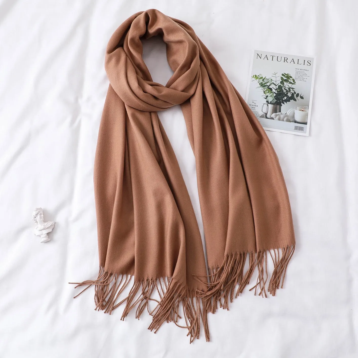 Simple Wool Warm Long Scarf Women Accessories  Christmas gift Thanksgiving gift