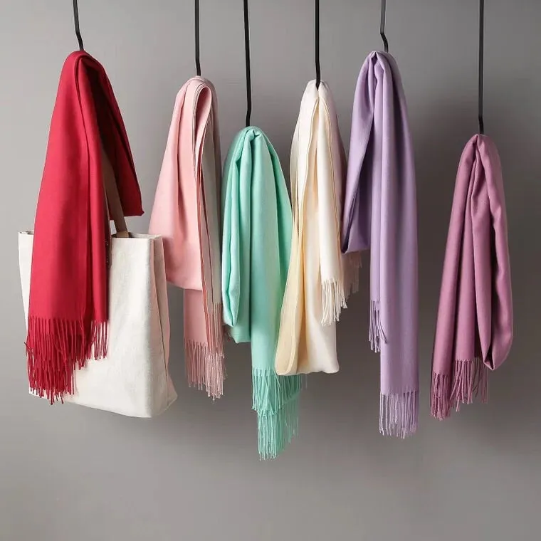 Simple Wool Warm Long Scarf Women Accessories  Christmas gift Thanksgiving gift