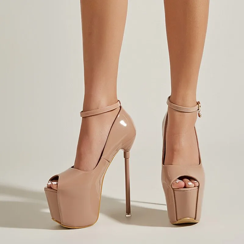 Sleek Runway High Heel Platform Shoes