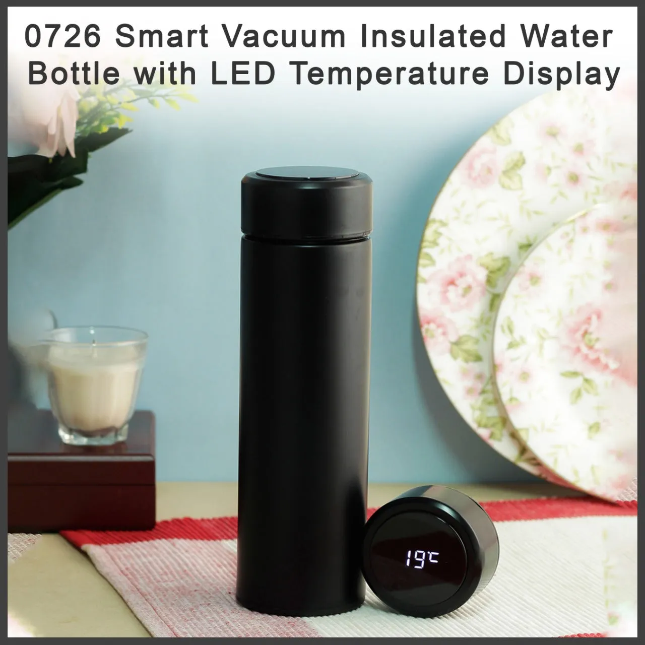 Smart Vacuum Insulated Water Bottle with LED Temperature Display (Mix Color)