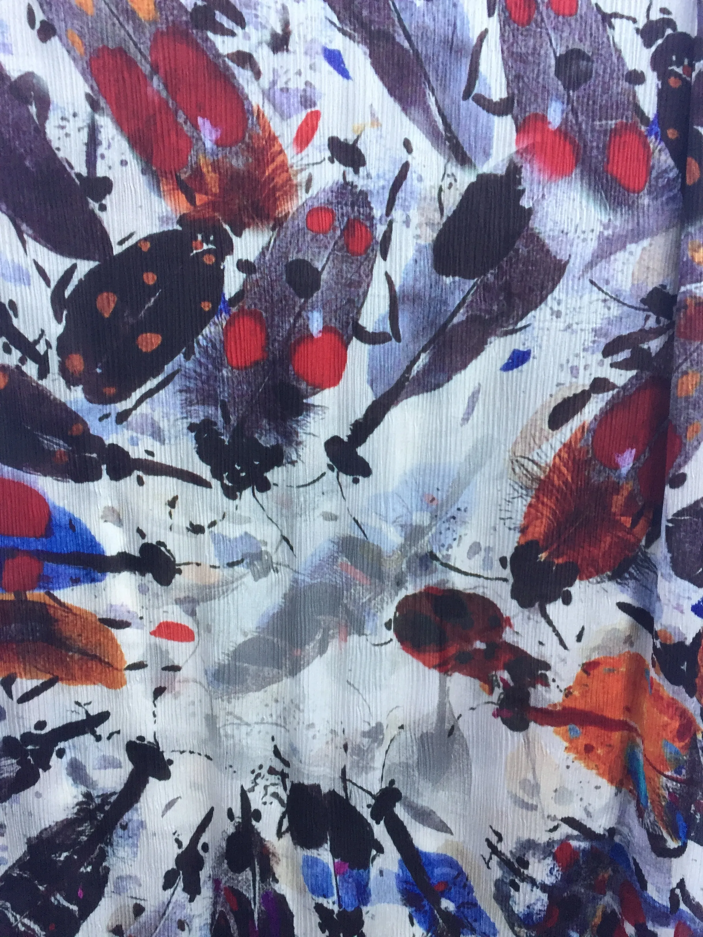 SPFA-13 - Scarf with painted beetles.