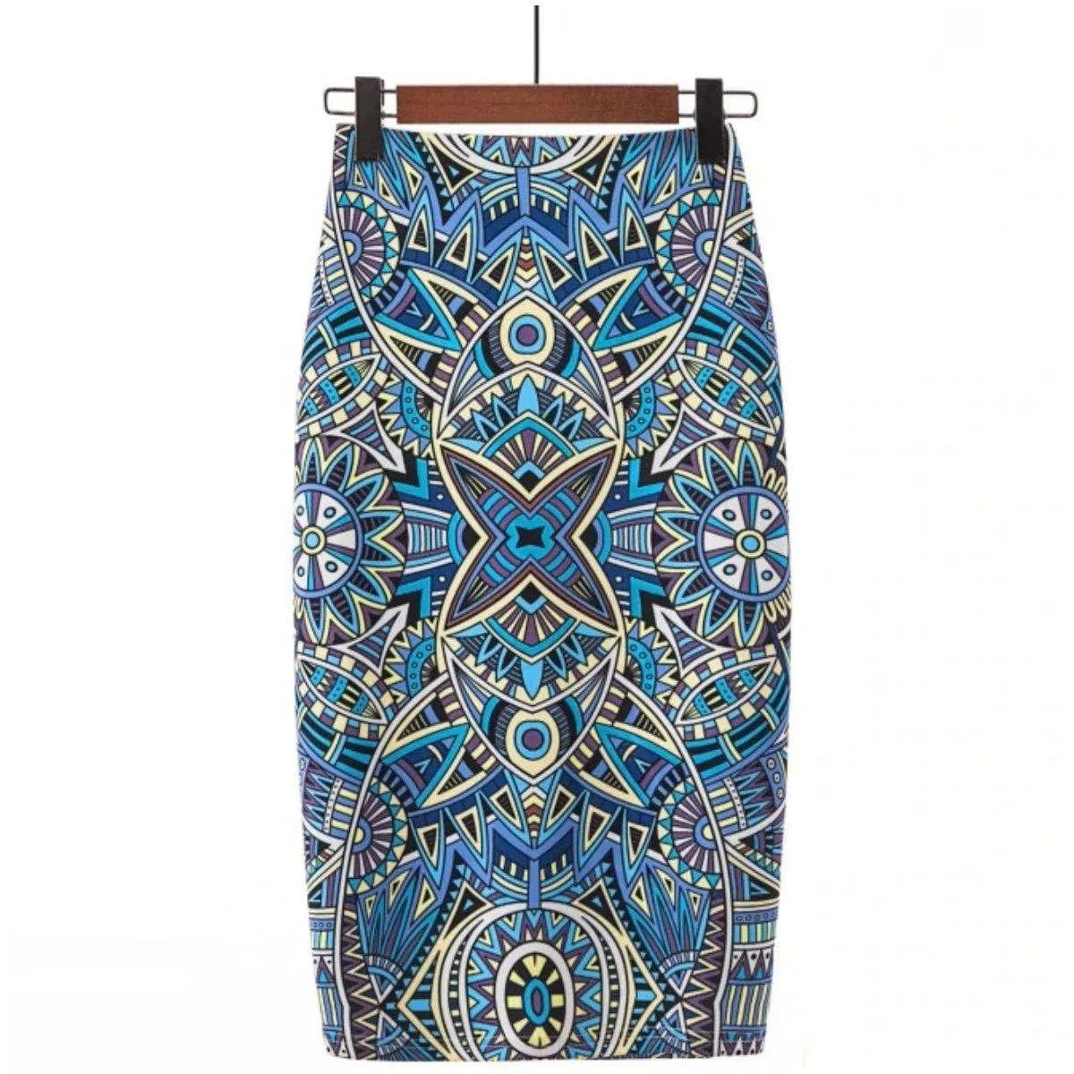 Spring Theme Floral And Patterns Vintage Pencil Skirt