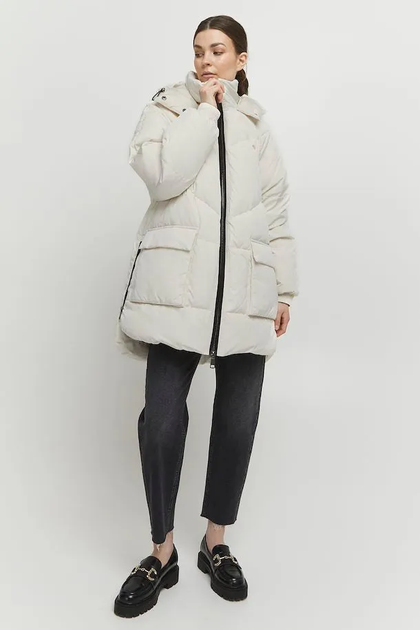 The Kae Puffer Coat - Birch - PLUS