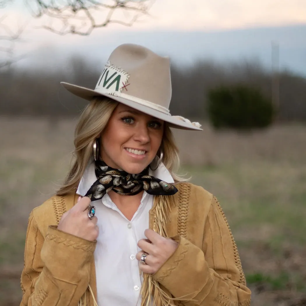 The "Baby Concho" Scarf - Black