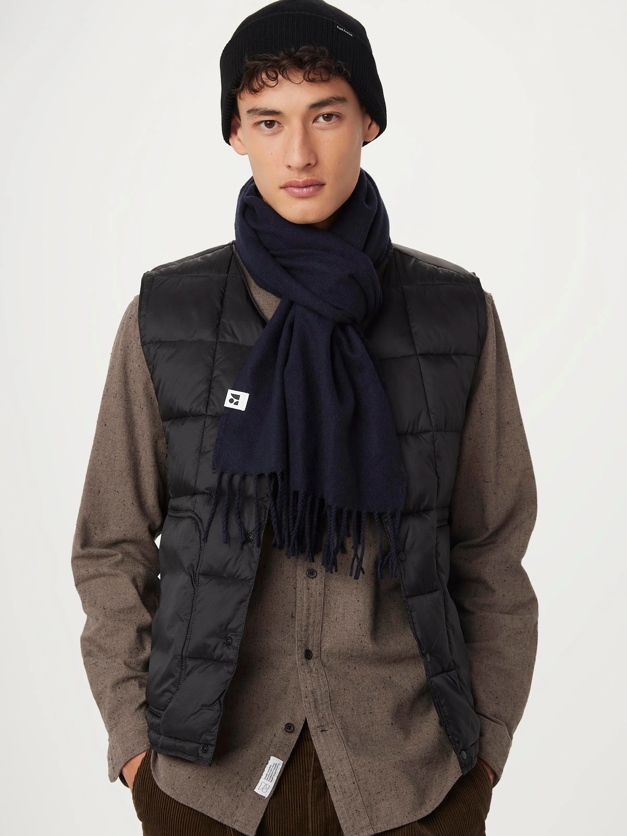 The Solid Scarf in Deep Blue