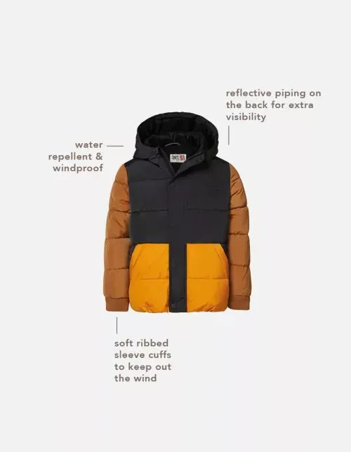 The Weaver Puffer Jacket - Phantom - KIDS