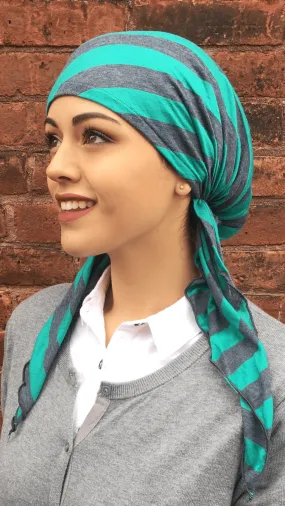 Tie Back Scrub Cap Hat For Healthcare Employees. All Day Pre-tied Head Scarf. Made in USA