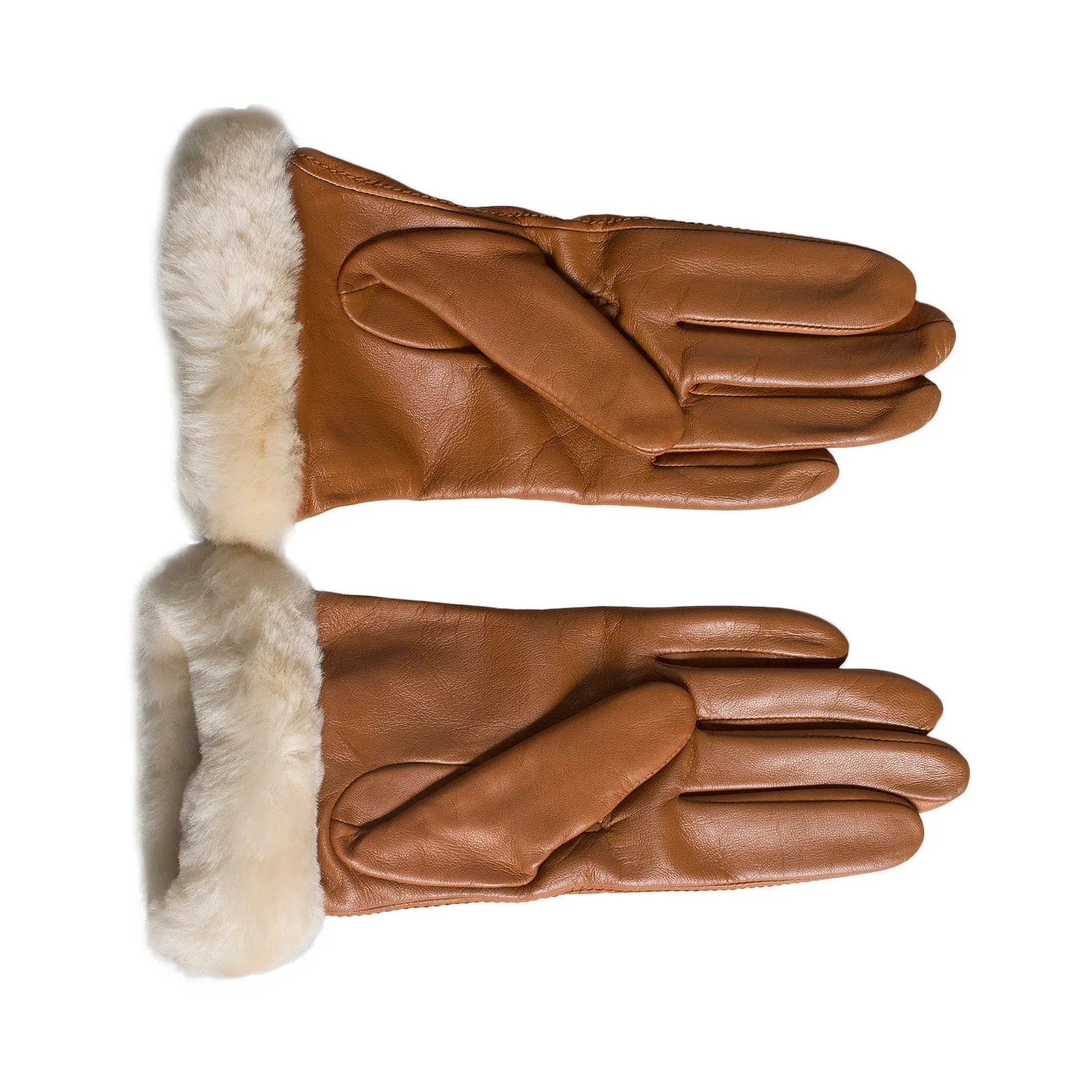 UGG Classic Leather Smart Chestnut Gloves - Women's