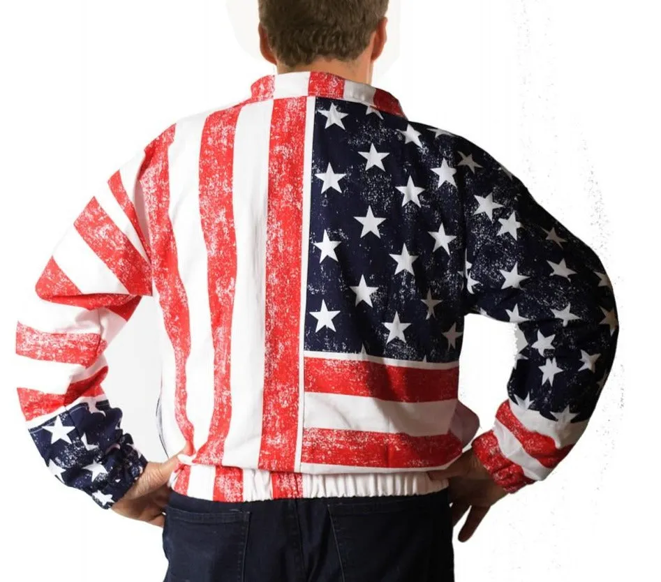 Unisex American Flag Zip-Up Jacket 175709