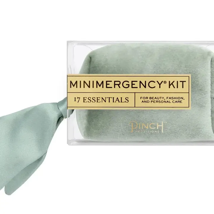 Velvet Scarf Minimergency Kit (Sage)