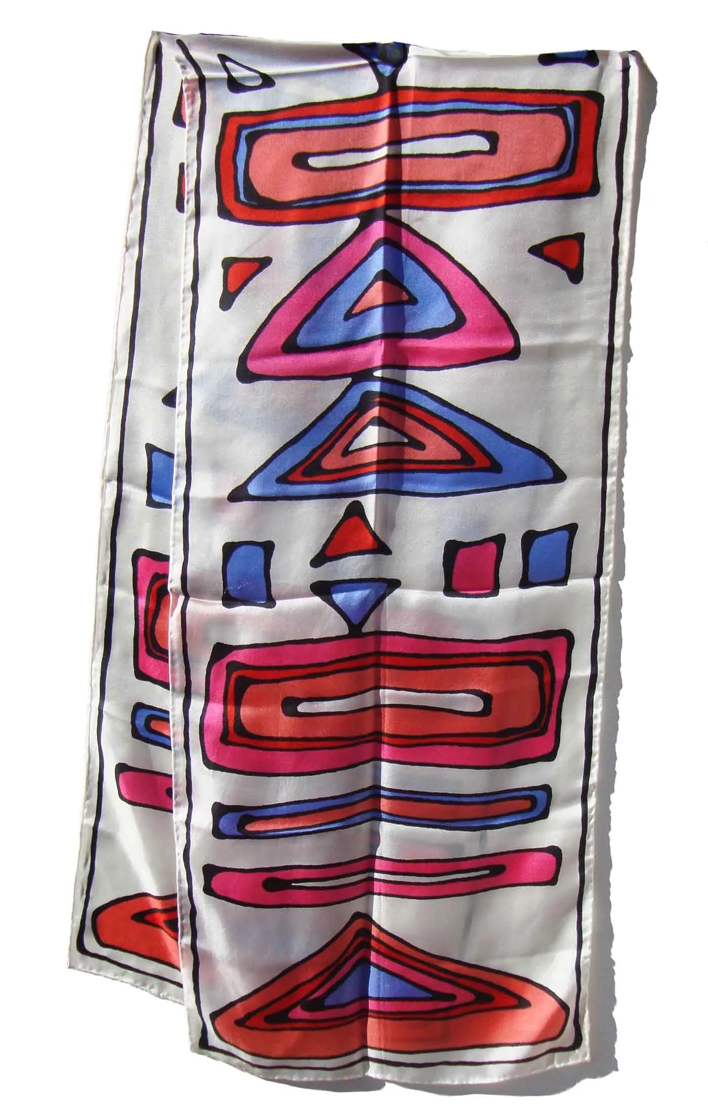 Vintage 60s Silk Scarf Abstract Pop Art Print – Robinson & Golluber