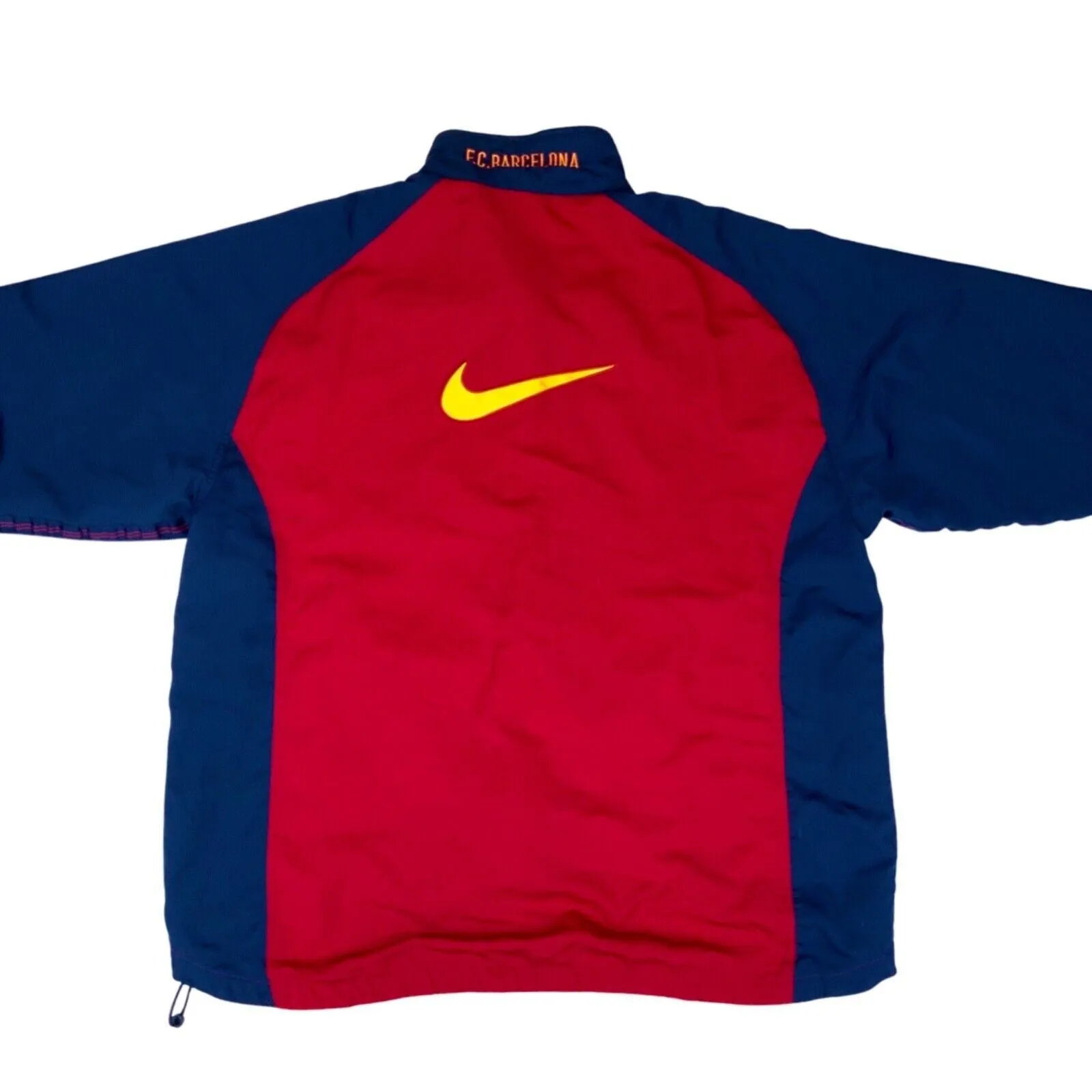 Vintage 90s 00s Red Blue Nike F.C. Barcelona Track Jacket XL