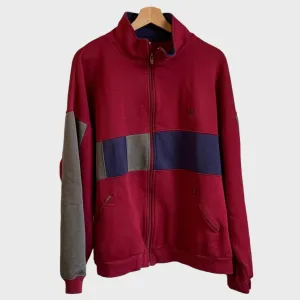 Vintage Maroon Track Jacket L