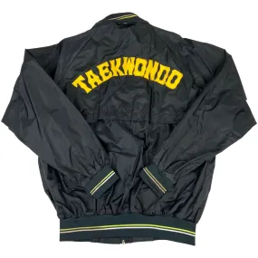 VTG 80s USA TAEKWONDO TEAM WINDBREAKER SHELL MARTIAL ARTS TRACK JACKET 42 L