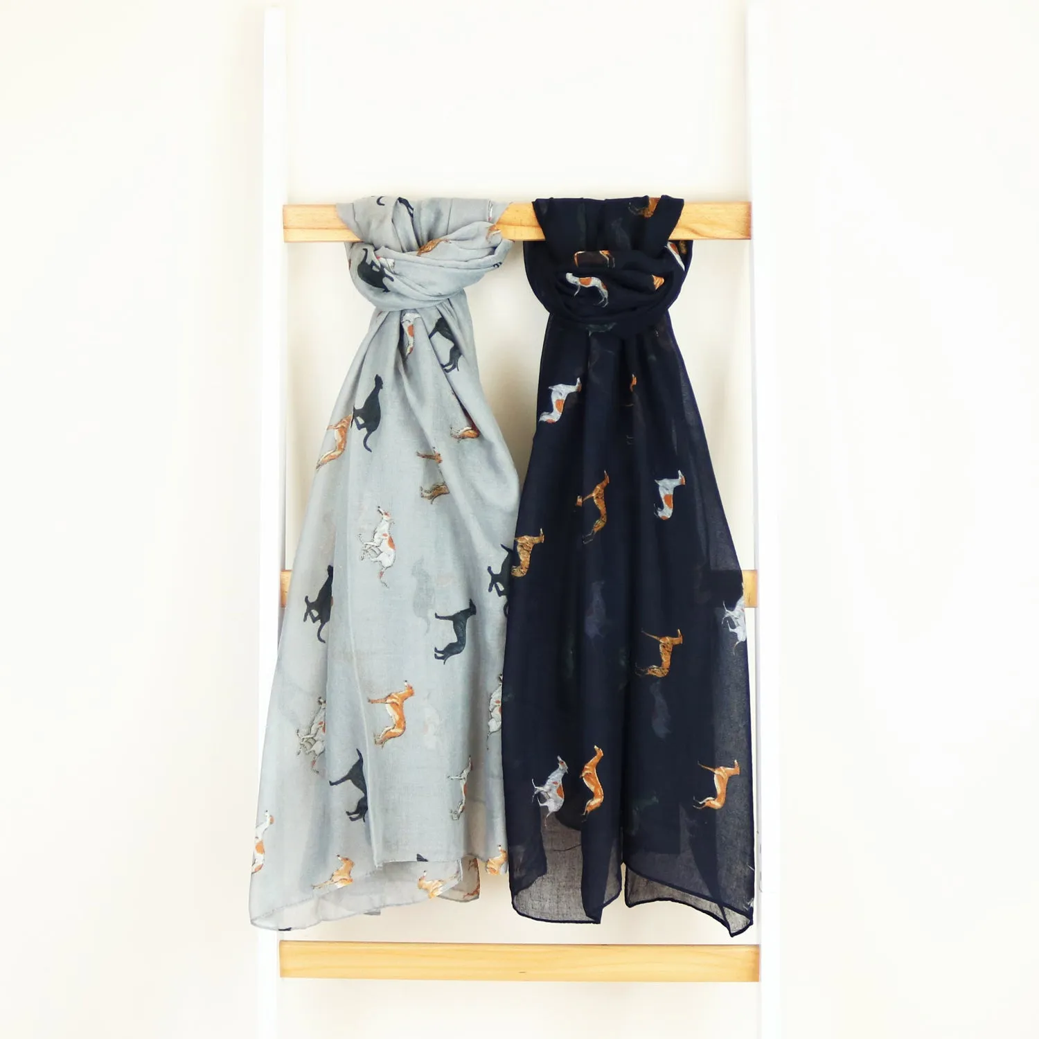 Whippet Print Scarf