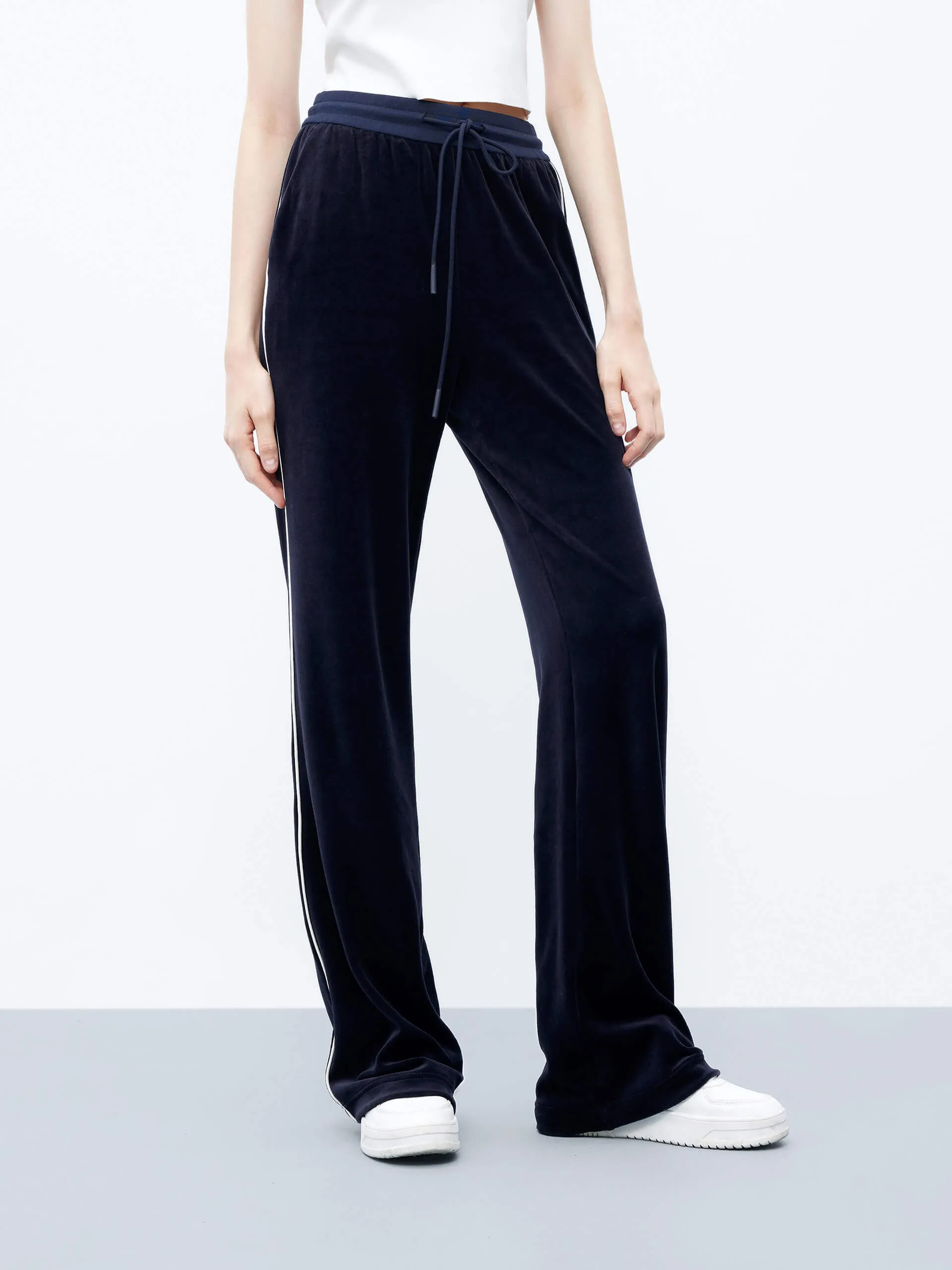 Wide Leg Drawstring Pants