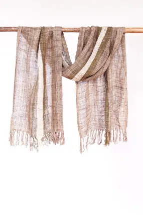 Wild Silk Scarf Natural  Sun Bleached   Psiadia, Medium