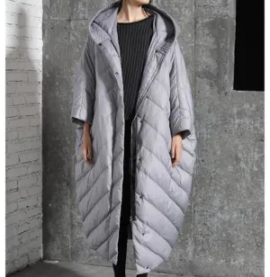 Women Winter Loose Puffer Coat Long Warm Women Long Down Coat 2001