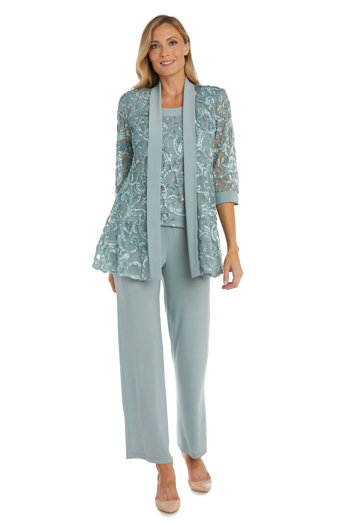 Women's Comfortable Pant Set and Sequin Jacket