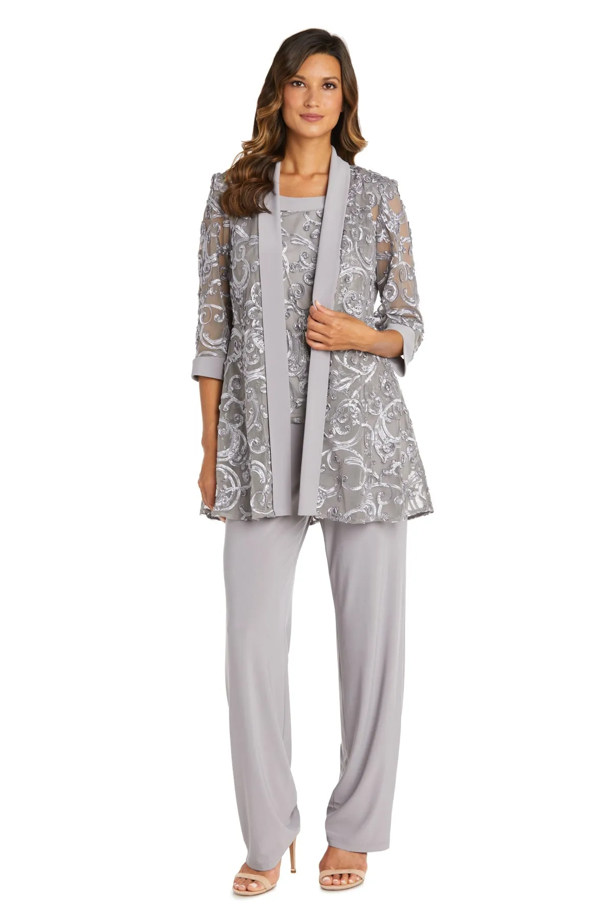 Women's Comfortable Pant Set and Sequin Jacket