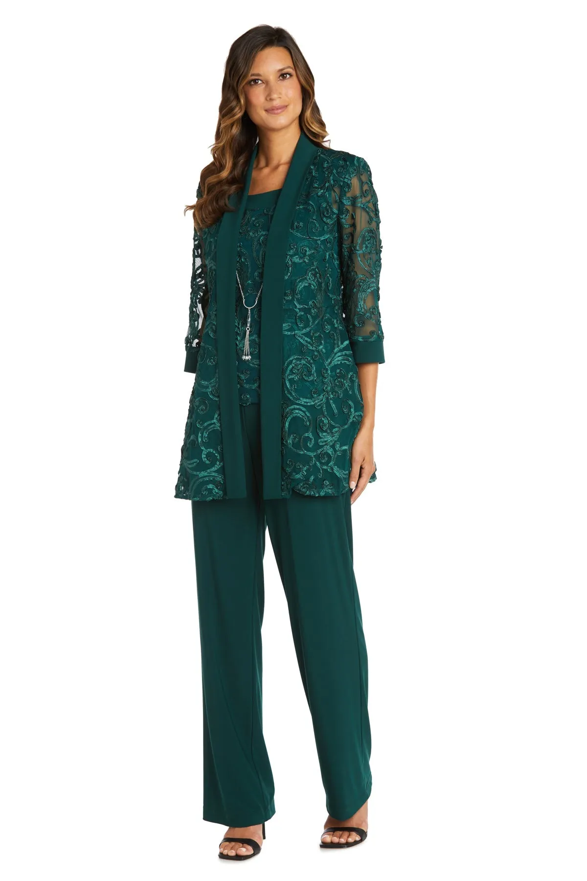 Women's Comfortable Pant Set and Sequin Jacket