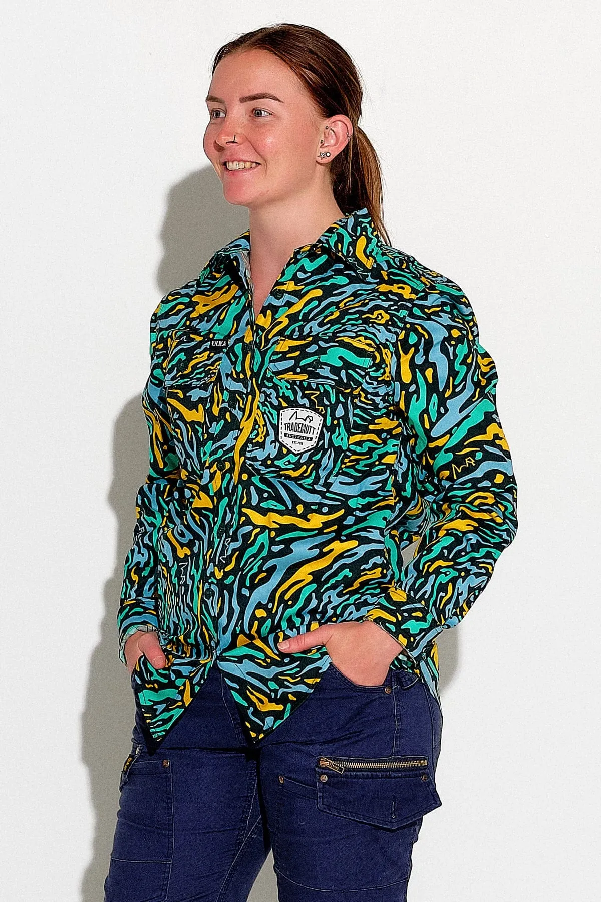 Women's Spun Out Full Button Long Sleeve Workshirt